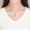 925 Sterling Silver Necklace 36-45cm with Pendant for Women-7