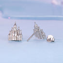 925 Sterling Silver Plated White Gold Earrings for Women, Size 1.3*1.0cm-2