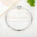925 Sterling Silver 5.8CM Diameter and 0.3CM Thick Bracelet for Women-2