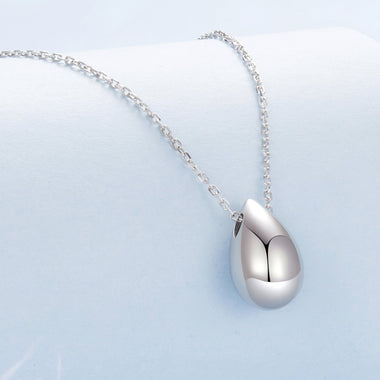 925 Sterling Silver White Gold Plated Necklace 40+5cm Length for Women - 0