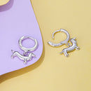 925 Sterling Silver & Plated White Gold Earrings for Women-5