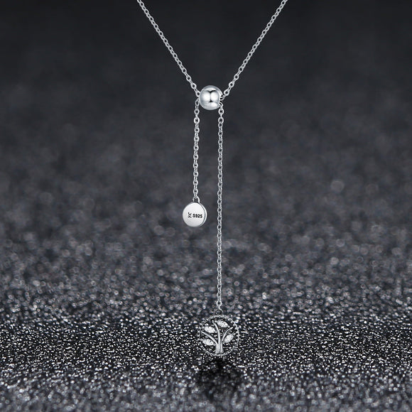925 Sterling Silver Necklace 42CM Length with 9.5CM Pendant for Women