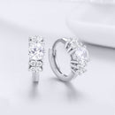 925 Sterling Silver Earrings with Pavé Setting and CZ Stone for Women-3