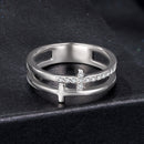 925 Sterling Silver Moissanite Engagement Ring for Women Size 6-3