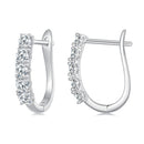 S925 Sterling Silver Moissanite Earrings 0.30 Carat for Women-2