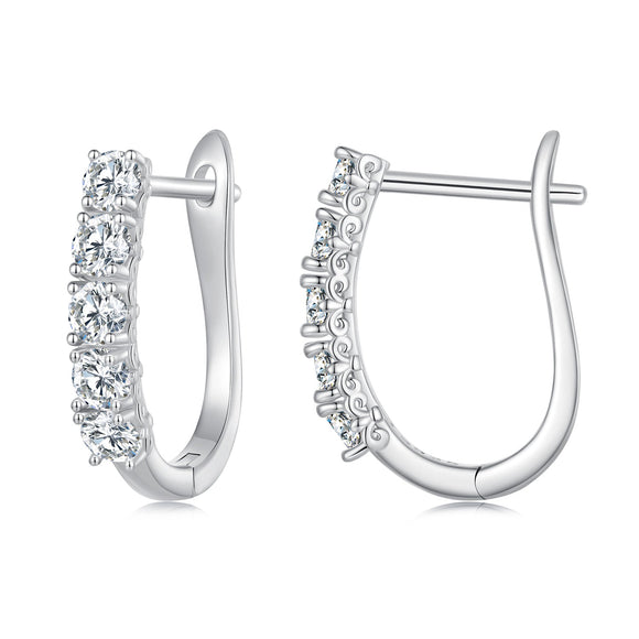 S925 Sterling Silver Moissanite Earrings 0.30 Carat for Women