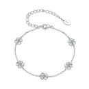 925 Sterling Silver 0.1 Carat Moissanite Bracelet for Women-1