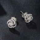 925 Sterling Silver Moissanite Earrings, 0.3cm, White Gold Plated, for Women-3