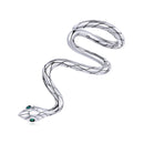 925 Sterling Silver Oxidized 2.5x1.9 cm Pavé Setting CZ Earrings for Women-1