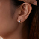 925 Sterling Silver Moissanite 0.50 Carat Earrings for Women-7
