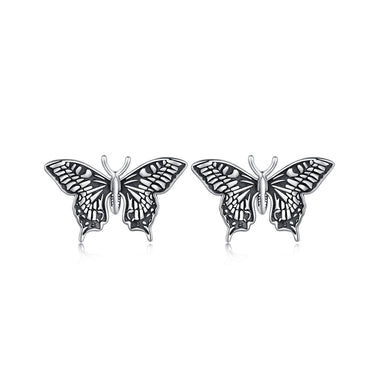 925 Sterling Silver Oxidized Earrings - 0