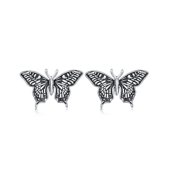 925 Sterling Silver Oxidized Earrings