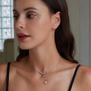 925 Sterling Silver Necklace with Quality Shell Pearl & Platinum Plating, 380mm Length for Women-8