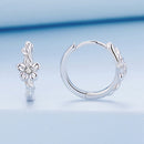 925 Sterling Silver Earrings with Zircon and Platinum Plating-3