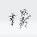 S925 Oxidized Silver Earrings Size 1.5*1cm, 2.4*1.3cm for Women-4