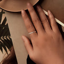 925 Sterling Silver Oxidized Silver 0.3cm Width Ring for Unisex-5