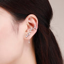 925 Sterling Silver Earrings with Platinum Plating and CZ for Women-6