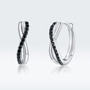 925 Sterling Silver Earrings 1.3*0.4cm with Pavé Setting CZ for Women-4