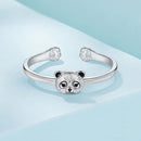 925 Sterling Silver White Gold Plated Enamel Ring for Women-3