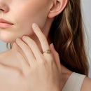 925 Sterling Silver Gold Plated Sun Ring-4