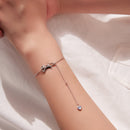 925 Sterling Silver White Gold Plated Moonstone CZ Bracelet for Women-7