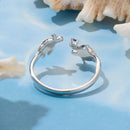 925 Sterling Silver Enamel White Gold Plated Ring for Women-4
