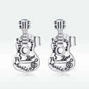 925 Sterling Silver & Oxidized Silver Earrings for Women - 1.3*0.6cm-4