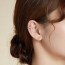 925 Sterling Silver Earrings with Pavé Setting CZ - 1.2cm Diameter-2