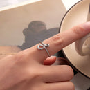925 Sterling Silver Oxidized Silver 0.16 cm Ring-5