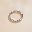 925 Sterling Silver Oxidized Ring Size 6.0 for Women-2