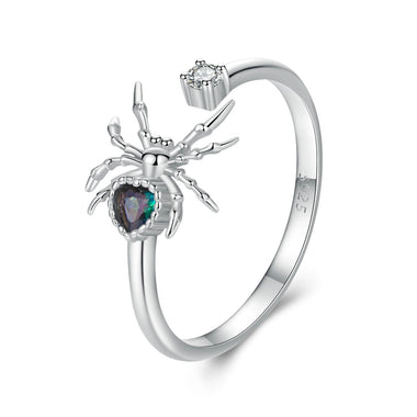 925 Sterling Silver White Gold Plated Ring with Pavé Setting CZ for Women - 0