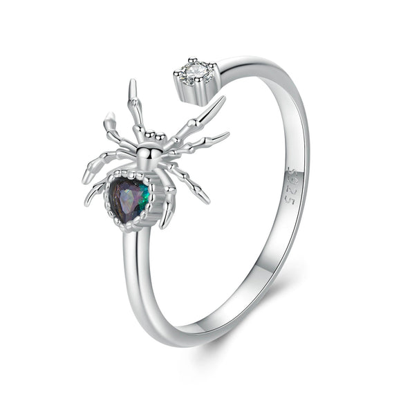 925 Sterling Silver White Gold Plated Ring with Pavé Setting CZ for Women