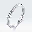 925 Sterling Silver Pavé Set CZ Platinum Plated Ring Size 6 for Women-4