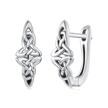925 Sterling Silver Oxidized Silver Hoop Earrings 1.4*0.5cm for Women