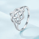 925 Sterling Silver Ring Size 6.0 with Platinum Plating-3