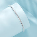 925 Sterling Silver Oxidized Silver White Gold 14.0mm Bracelet for Women-3