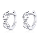 925 Sterling Silver Earrings - 1.2*0.4cm, Platinum Plated for Women-1