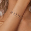 925 Sterling Silver & White Gold Plated Bracelet-6