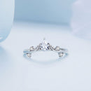925 Sterling Silver Oxidized Pavé Setting CZ Ring Size 6 for Women-2
