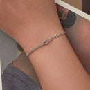925 Sterling Silver & Plated White Gold Bracelet for Women-5