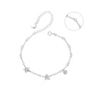 925 Sterling Silver White Gold Plated CZ Bracelet for Women-1