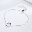 925 Sterling Silver Bracelet 26.5CM with 1.5*1.1CM Pendant for Unisex-5