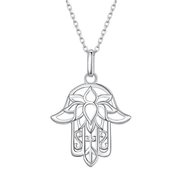 S925 Sterling Silver Plated Platinum Adjustable Necklace for Women
