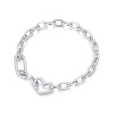 925 Sterling Silver Plated 190mm Bracelet for Women-2