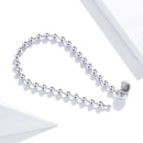 925 Sterling Silver Bracelet 17cm Oxidized & Platinum Plated for Women-5