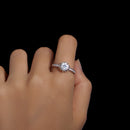 925 Sterling Silver Moissanite Ring 1ct Size 6-5