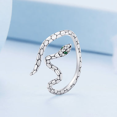 925 Sterling Silver Pavé Setting CZ Oxidized Silver Ring for Women - 0