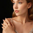 925 Sterling Silver & Moissanite Ring with Freshwater Pearl - Size 6 - Women's Jewelry-6
