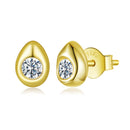 925 Sterling Silver Moissanite 0.1ct Earrings for Women-1