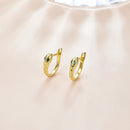 925 Sterling Silver Plated Platinum CZ Earrings for Women-4